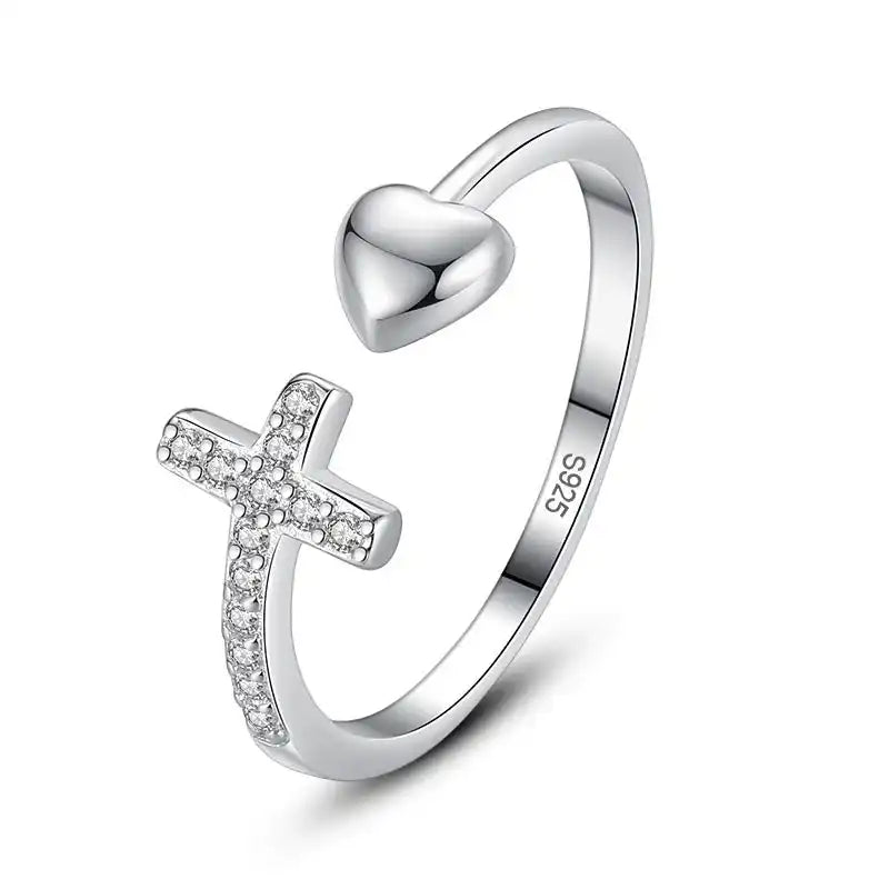 Bague Croix Amour