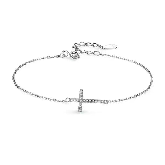 Bracelet Croix Argent Femme