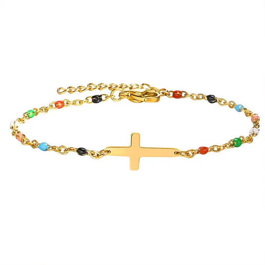 Bracelet Croix Fantaisie