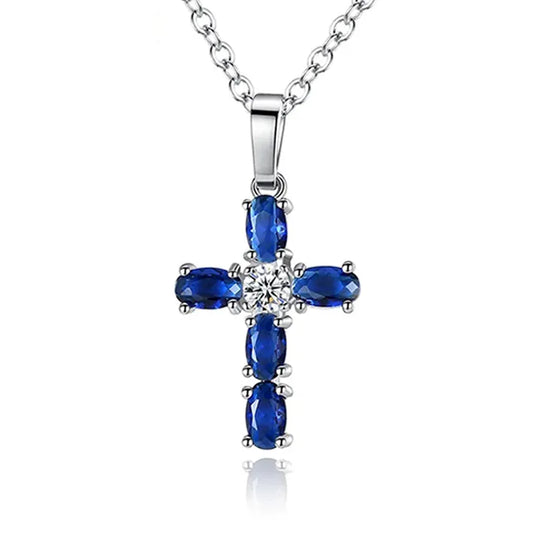 Collier Croix Bleue