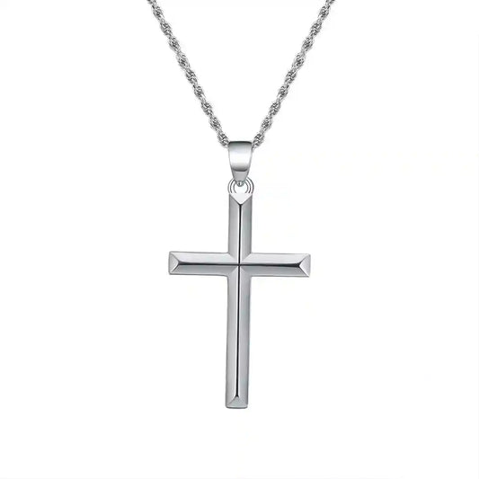 Collier Croix Homme Argent