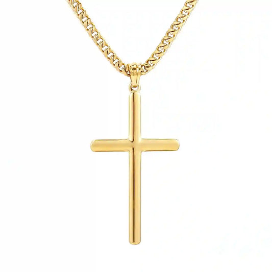 Collier Croix Acier Inoxydable